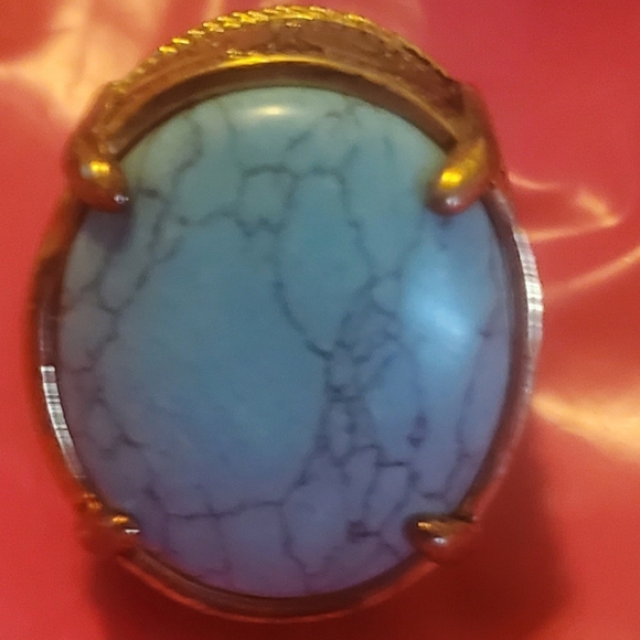 Turquoise Statement Ring - Picture 1 of 3